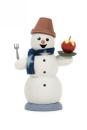 Räuchermann Schneemann mit Bratapfel